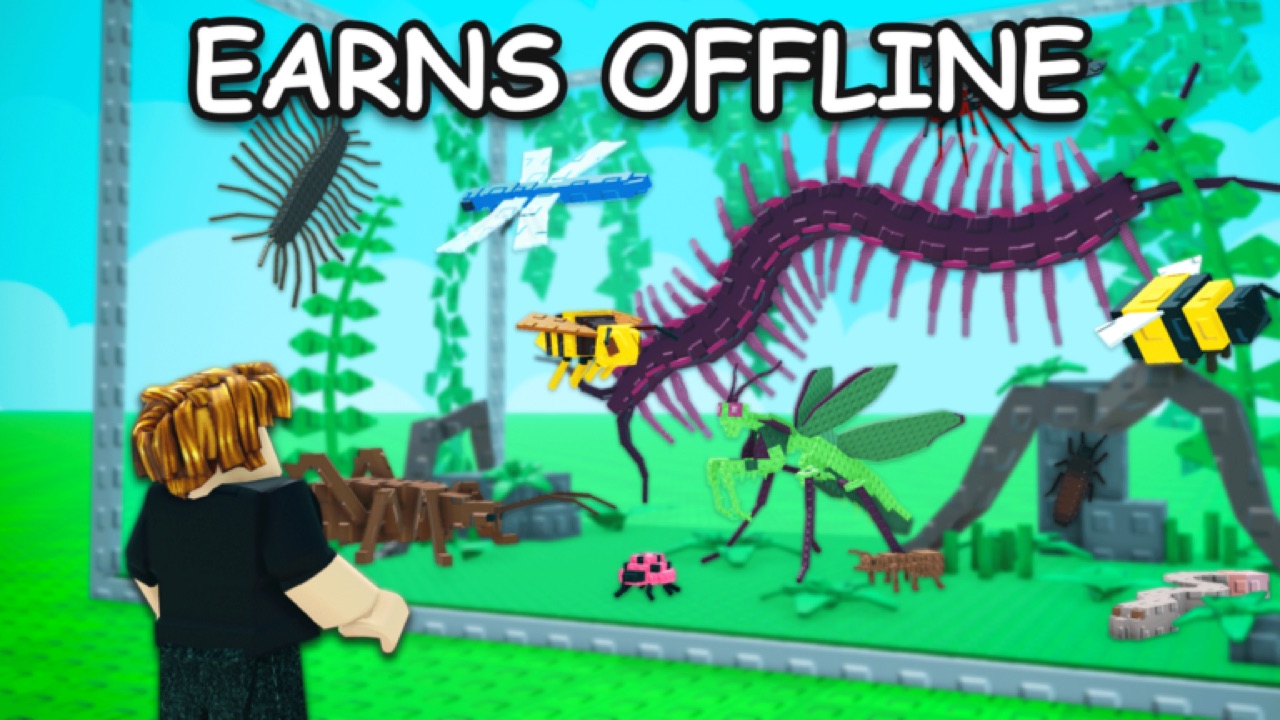 Catch Bugs Roblox Grasslands starter zone with butterfly net